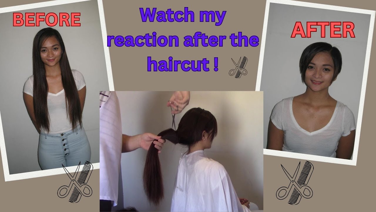 Ladies long hair cut short #haircut #ladieshaircut #pixiecut #haircutforlonghair #longhair #hair