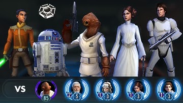 Ackbar Omicron vs Ackbar Rebels | swgoh