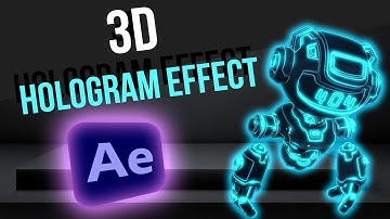Quick & Easy  Futuristic 3D Hologram Effect - After Effects (No Plugins)