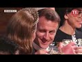 Macron Winks At Kate Middleton During Royal Toast; All While Prince William & Brigitte Sit In Front