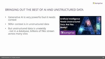 Komprise: The Intersection of Unstructured Data and AI