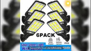 1~6PCS Solar Wall Lamp Motion Sensor 3 Working Modes Outdoor Garden Courtyard Security Waterproof De