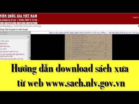 Hướng dẫn download sách xưa từ web www.sach.nlv.gov.vn bằng firefox