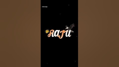 Raju name status video