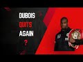 "Did Daniel Dubois Quit AGAIN? Shocking Moment in Heavyweight Boxing! #Dubois #BoxingDrama