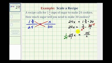 Ex:  Proportion Application - Scaling a Recipe