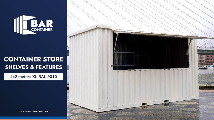 Shipping Container Bar 4x2 Meters Black RAL 9005 - Barcontainer