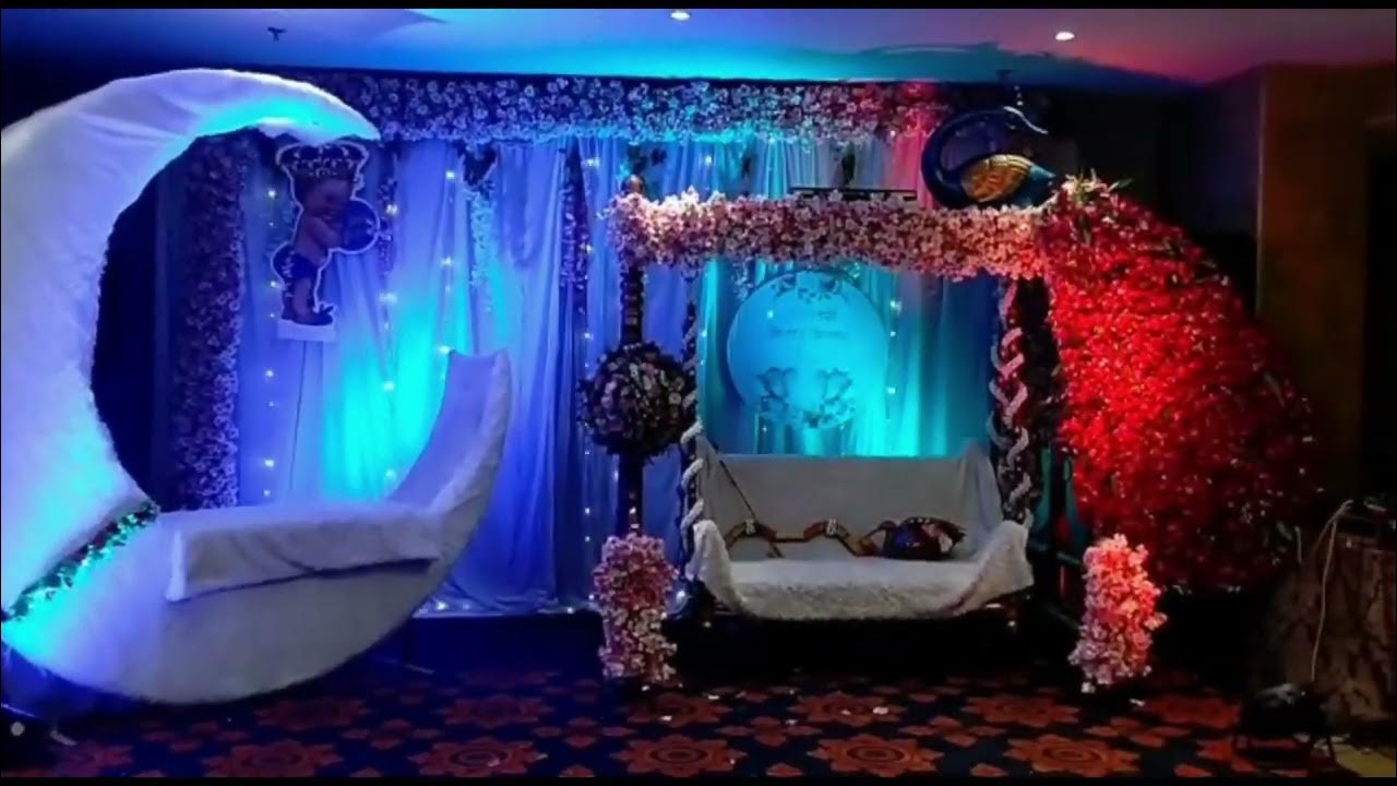 Baby shower decoration at Home Dohale Jewan decorators in Mumbai Swaraj Events YouTube