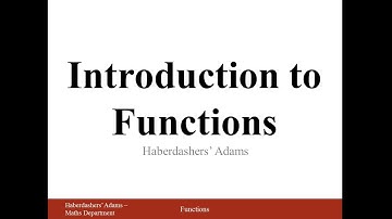 Introduction to Functions