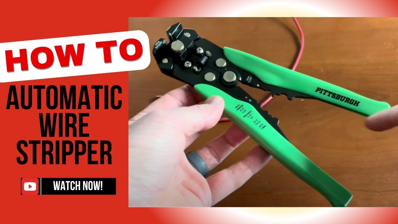 How to Use an Automatic Wire Stripper - YouTube