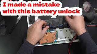 This unlocked battery is back, but this time with the laptop. I made a mistake....
