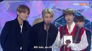 [INDO SUB] 181108 MGA Best Producer - Bang Sihyuk (BTS)