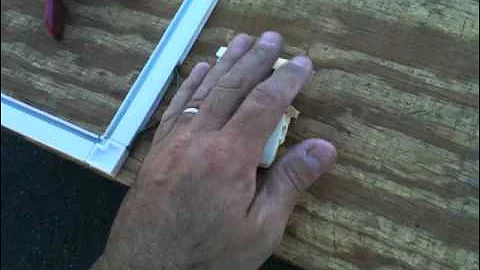 Window Screen Corner Replacement