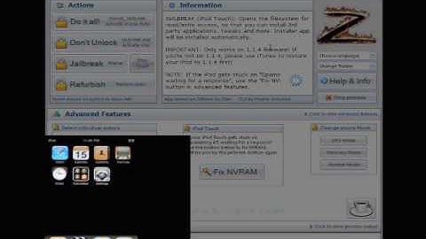 Jailbreak iPod Touch 1.1.4 (16gig) using Ziphone
