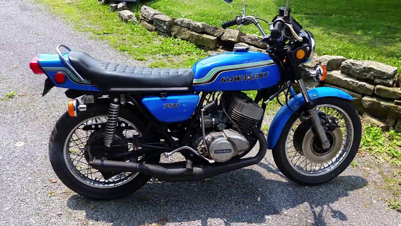 1972 Kawasaki H2 750 Triple Quick Exhaust Walk Around