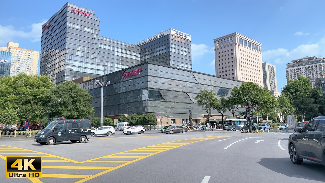 XIAN - Driving Downtown & Pop Sightseeing Areas - Best Destination Cities for Travel in China 4K