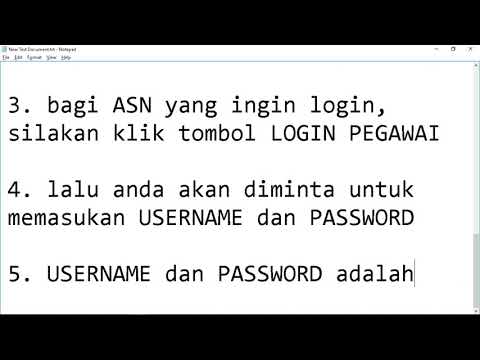 TUTORIAL LOGIN ASN