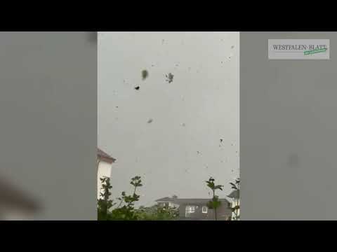 Tornado in Paderborn - Aufnahme aus dem Riemekeviertel