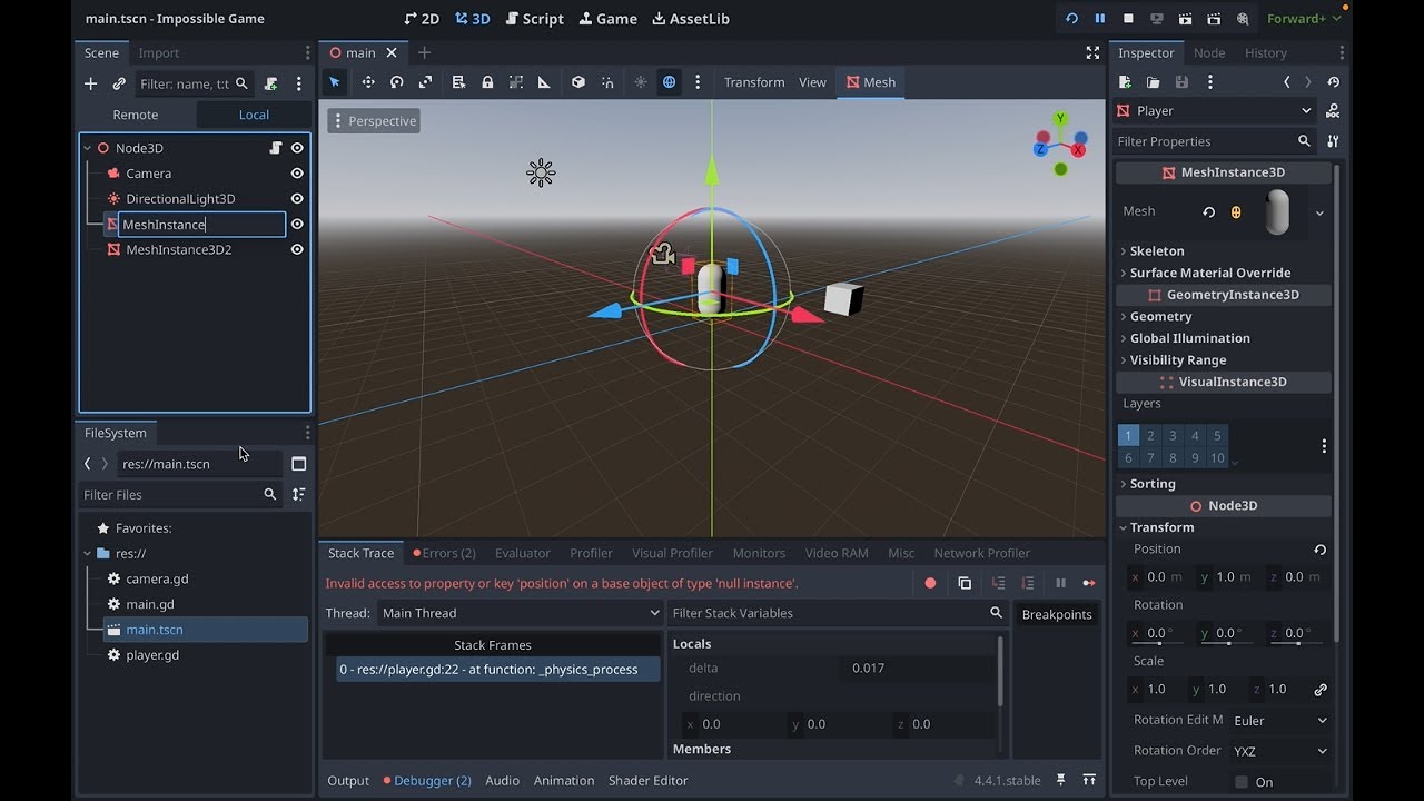 Creating a Super Hard Game in the Game Engine Godot | pt 1. | 3D - YouTube