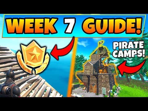 fortnite week 7 challenges secret battle star pirate camps battle royale season - all 10 fortnite pirate camps