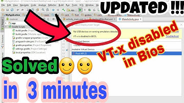 [Fix] VT-x is disabled in the Bios Android Studio in Window 10/7/8/8.1