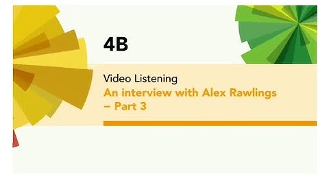 English File 4thE - Intermediate - Video Listening - 4B Rawlings Interview - Part 3