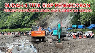 progres 4 titik siap jembatan kembar \u0026 lembah anai (update progre) 17 Februari 2026
