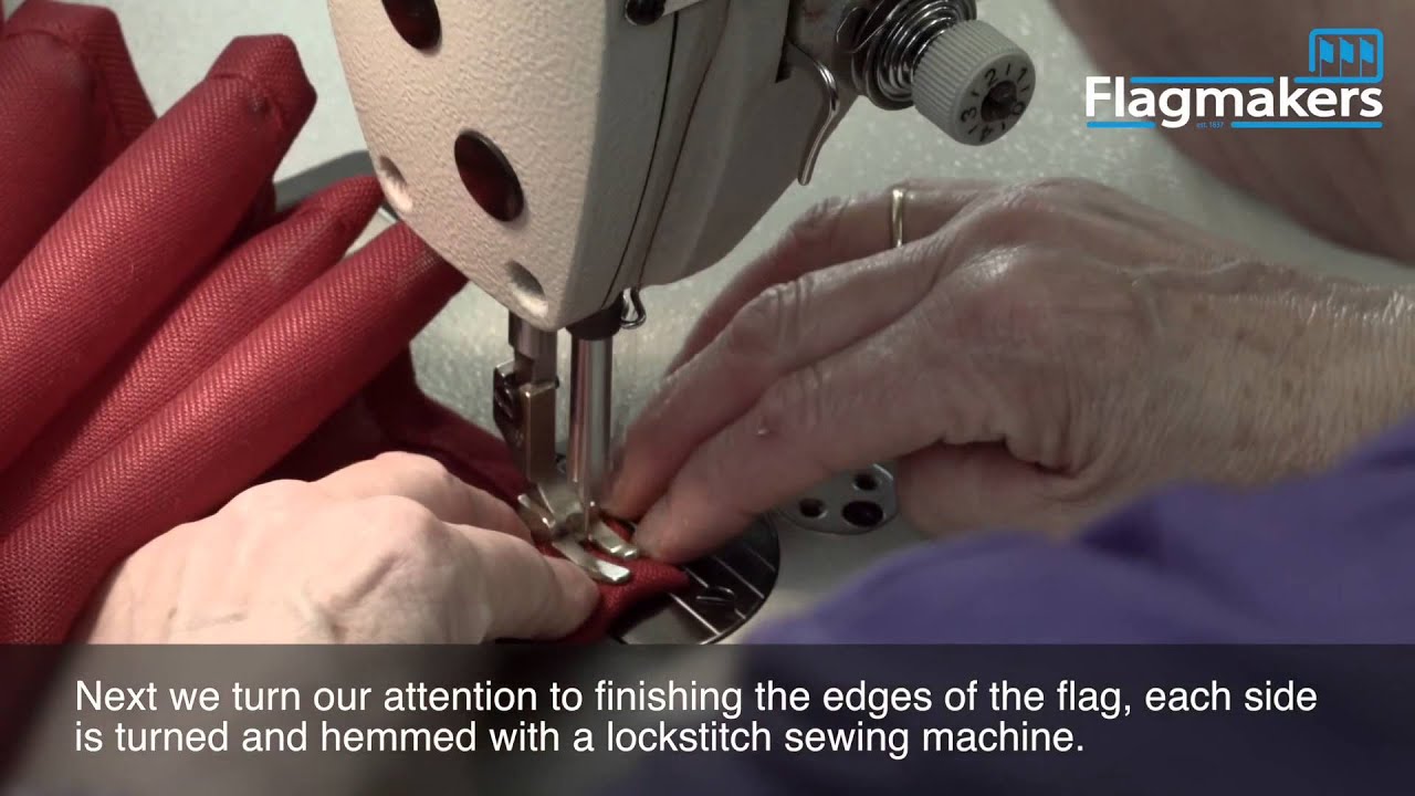 How Flagmakers manufacture an Appliqué flag - for Fallers Jewellers