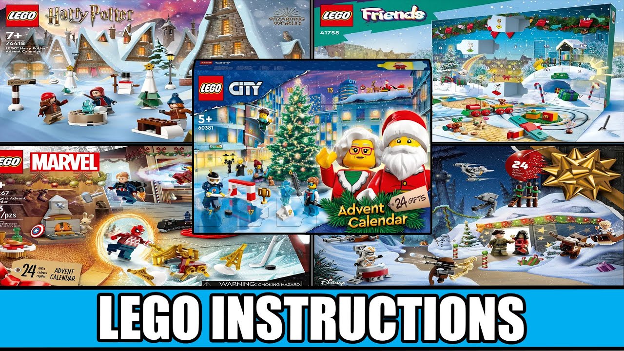 All LEGO Calendars - City - Star Wars - Marvel - Friends - Harry Potter LEGO instructions