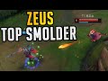 T1 Zeus Having Fun With Top Smolder - Best of LoL Stream Highlights (Translated)