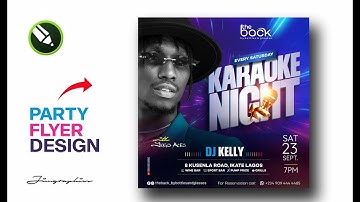How to Design a Party Flyer  | CorelDraw Tutorial 2023