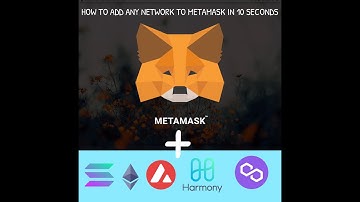 HOW TO ADD ANY NETWORK BLOCKCHAIN TO YOUR METAMASK IN LESS THEN 10 SECONDS