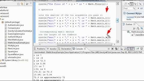 Java Programming 11 Math Functions