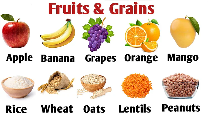 100 Fruits & Grains Vocabulary | Common Food Name | English Food Vocabulary