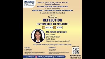 Reflections (Internship to Project)