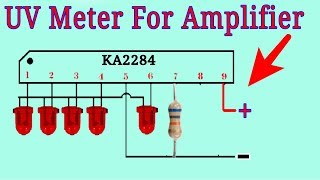 How To Make Dancing LED Light For Audio Amplifier / VU Meter