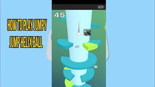 How to Play Jumpy Jump Helix ball game || Jumpy Ball Tricks  || Facebook messenger games tricks screenshot 2