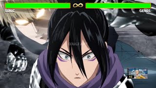 Genos Vs Sonic With Healthbars Remake One Punch Man