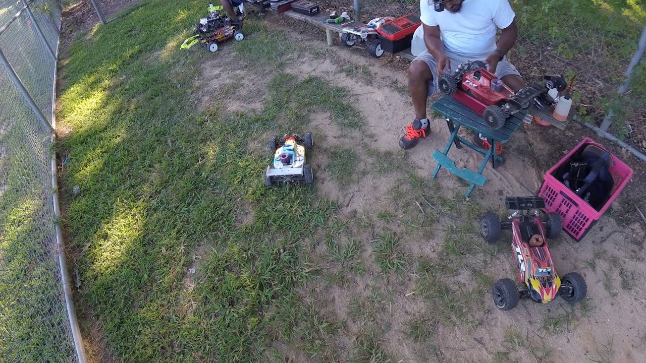 Nitro racing at Burholme Park TLR buggies, losi truggies Kyosho TKI3