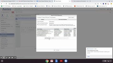 Aeries: How to mass email