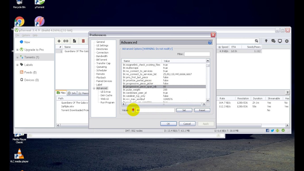 utorrent pro 3.4.9 build 42606 speed up settings