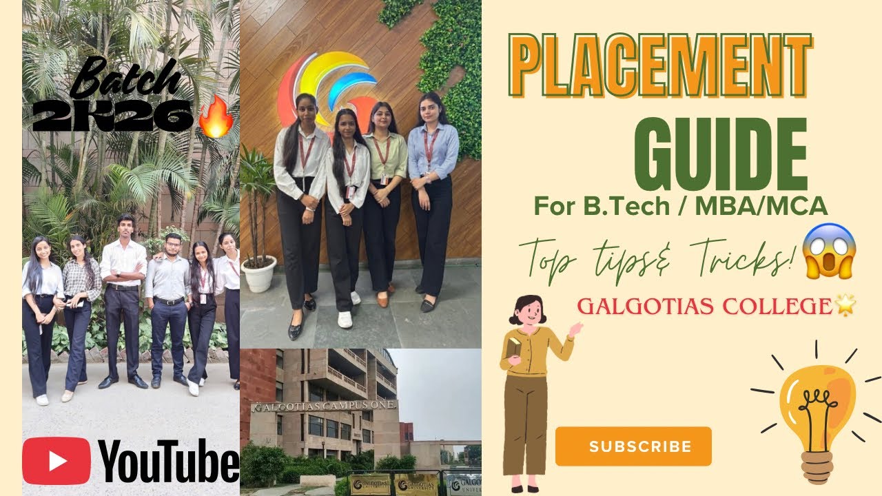 🔥Galgotias Campus Placement 2025 | B.Tech, MBA, MCA Must Watch! Full Process + Tips Revealed!