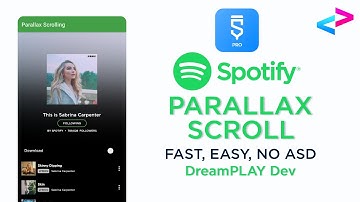 Spotify like Parallax Scroll, Parallax Scroll view in Sketchware EASY FAST - DreamPLAY Dev