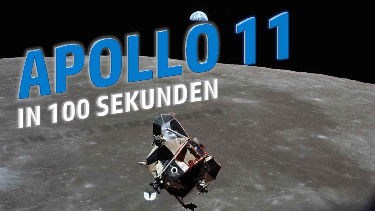 Die Apollo 11 Mission in 100 Sekunden erklärt Mondgeflüster Doku