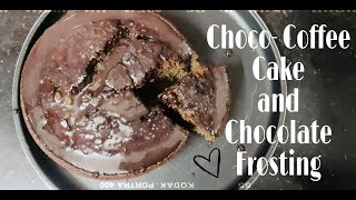 Eggless choco- coffee cake and ...