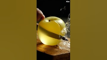 AI ASMR : Cutting a Crystal Apple ✨🍎 | Unreal Satisfying ASMR