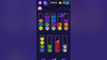 Ball Sort Master Game Level - 36 | Puzzle Games #entertainment #puzzle #games