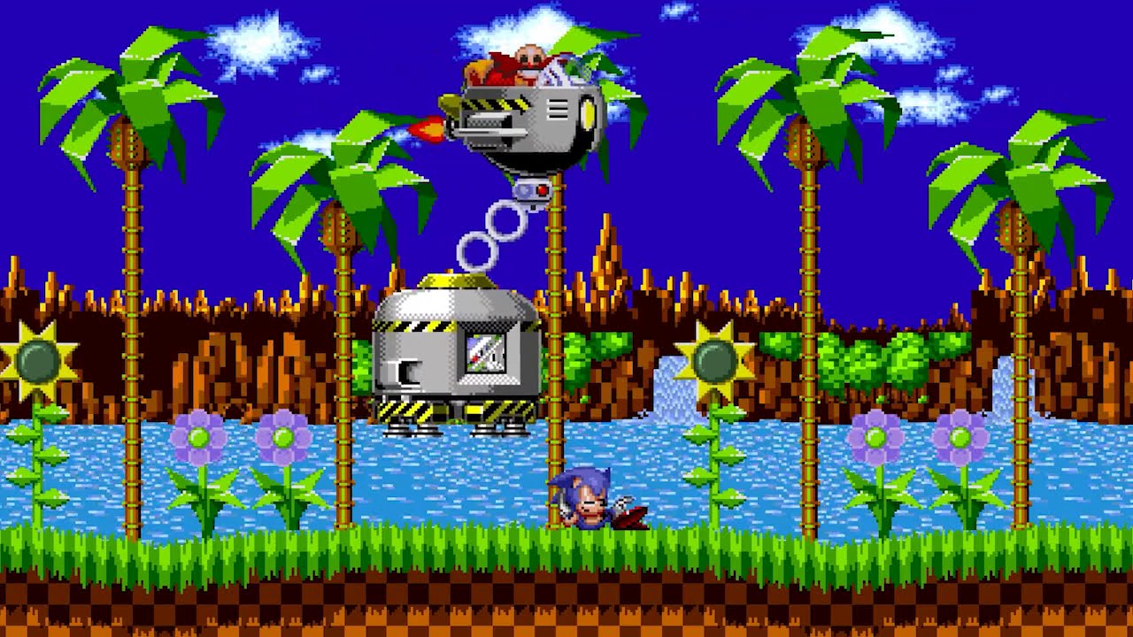 Sonic The Hedgeblog — In early 'Sonic 1′ screenshots the Green Hill Zone