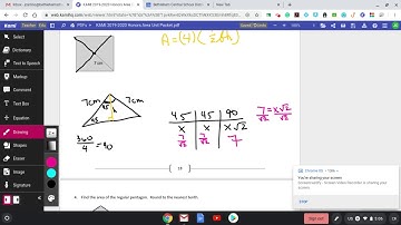 Honors Geometry BC May 21st - Unit 11 - Day #5 Area of Regular Polygons