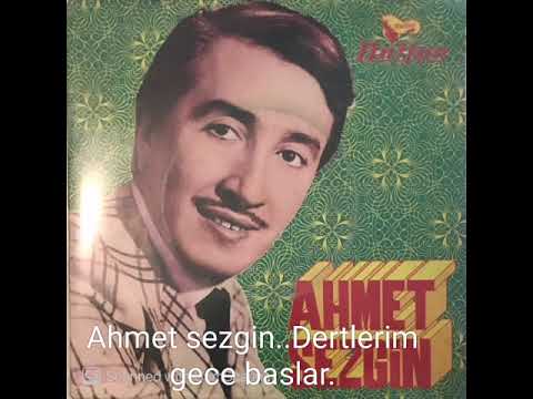 Ahmet Sezgin..Dertlerim gece başlar..